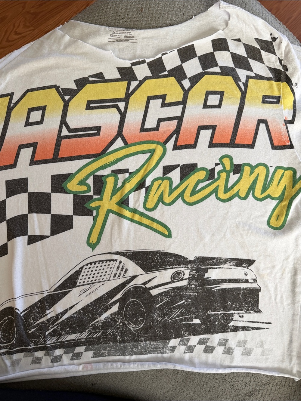 NASCAR Racing Graphic Men's T-Shirt - White